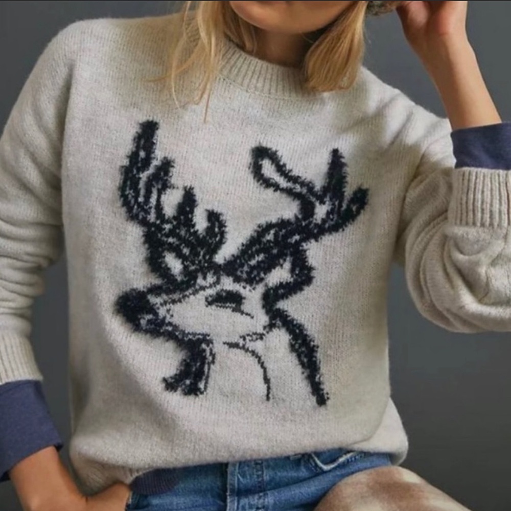 Anthropologie Oh Deer! sweater